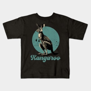 Retro Vintage Australian Kangaroo Kids T-Shirt